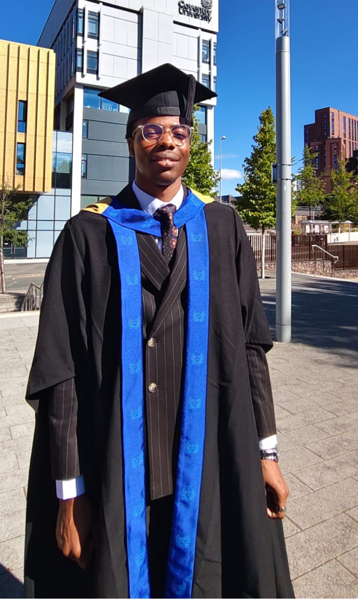 Abia Son Shines at Coventry University: Macaulay Opoko Graduates with Distinction, Wins Overall Best Student and Course Directors